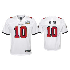 Youth Tampa Bay Buccaneers #10 Scotty Miller Super Bowl LV White Game Jersey