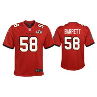 Youth Tampa Bay Buccaneers #58 Shaquil Barrett Super Bowl LV Red Game Jersey