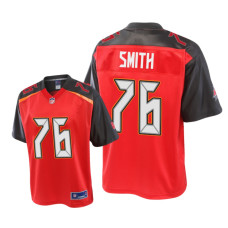 Men Tampa Bay Buccaneers #76 Red Donovan Smith Pro Line Jersey