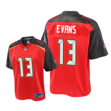 Men Tampa Bay Buccaneers #13 Red Mike Evans Pro Line Jersey