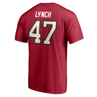 John Lynch Tampa Bay Buccaneers Fanatics Branded NFL Hall of Fame Class of 2021 Name & Number T-Shirt - Red