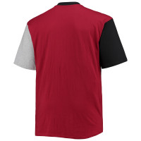 Tampa Bay Buccaneers Big & Tall Colorblocked T-Shirt - Red/Black