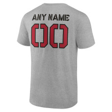 Tampa Bay Buccaneers Fanatics Branded Personalized Name & Number Evanston Stencil T-Shirt - Heather Gray