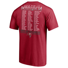 Tampa Bay Buccaneers Fanatics Branded Super Bowl LV Champions Iconic Roster T-Shirt - Red