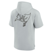 Tampa Bay Buccaneers Fanatics Signature Unisex Super Soft Fleece Short Sleeve Hoodie - Gray