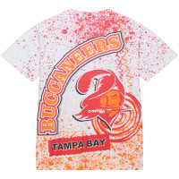 Tampa Bay Buccaneers Mitchell & Ness Team Burst Sublimated T-Shirt - White