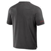 Tampa Bay Buccaneers NFL x Darius Rucker Collection by Fanatics Washed Raglan Henley T-Shirt - Pewter