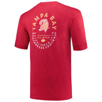 Tampa Bay Buccaneers Profile Big & Tall Two-Hit Throwback T-Shirt - Red