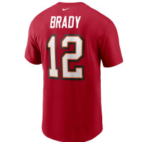 Tom Brady Tampa Bay Buccaneers Nike Name & Number T-Shirt - Red